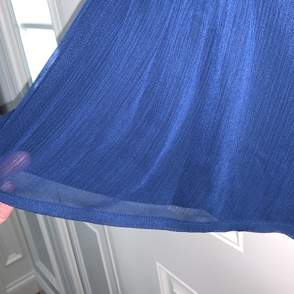 Carter’s, 12-18M, Darling Little Navy Dress, Silky Flowing Delicate Fabric - Picture 6 of 12